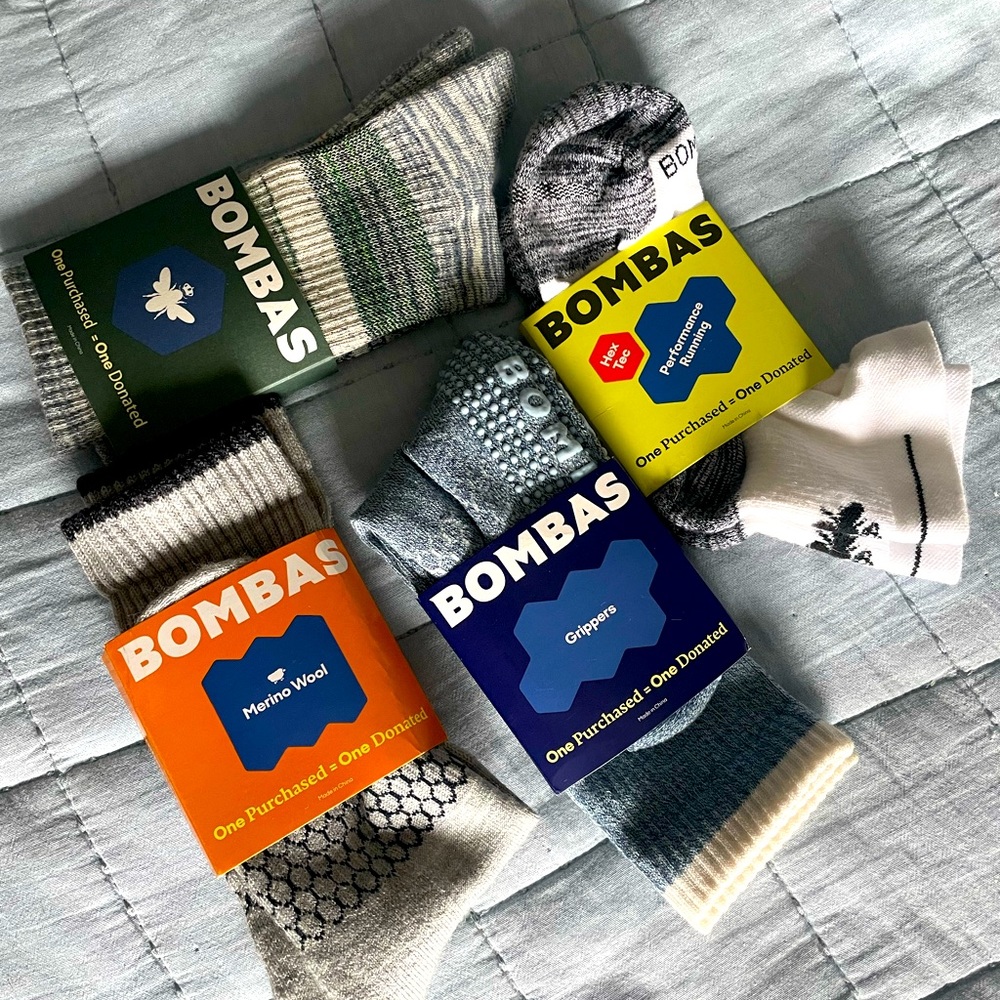 4 pairs - Bombas socks size S